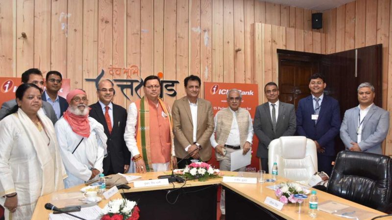 सीएम धामी ने किया हेस्को और आईसीआईसीआई फाउण्डेशन के माध्यम से 15 ग्राम सेतुओं का वर्चुअल उद्घाटन