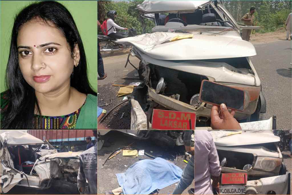 लक्सर-रुड़की मार्ग पर एसडीएम का वाहन दुर्घटनाग्रस्त, चालक की मौत