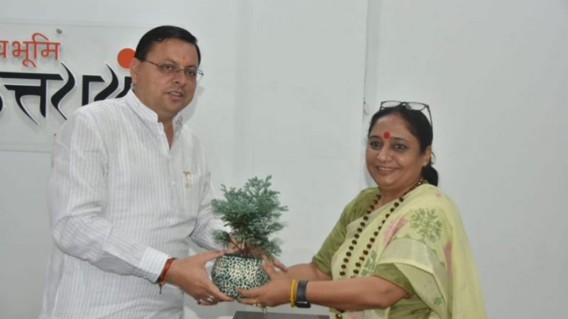 ऋतु खंडूड़ी ने दी मुख्यमंत्री को बधाई व शुभकामनाएं