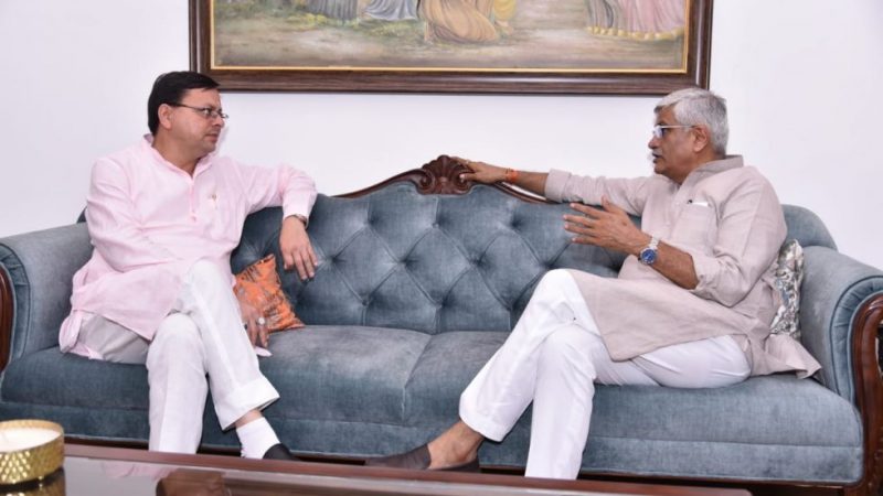 केंद्रीय जलशक्ति मंत्री गजेद्र सिंह शेखावत से मिले सीएम धामी, जमरानी बांध परियोजना समेत अन्य योजनाओं को शुरू करने का किया अनुरोध