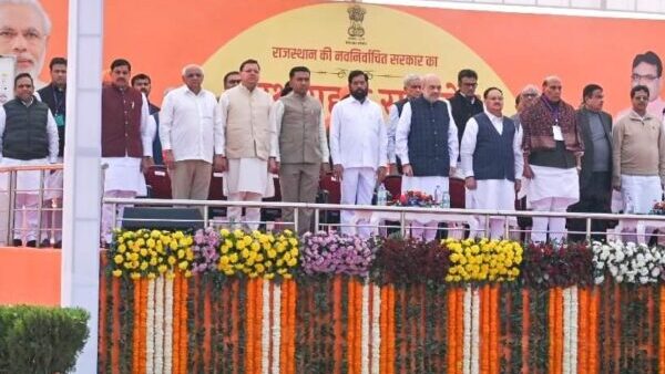 राजस्थान के मुख्यमंत्री के शपथ ग्रहण समारोह में शामिल हुये सीएम पुष्कर सिंह धामी, राजस्थान के मुख्यमंत्री एवं उपमुख्यमंत्रियों को दी बधाई