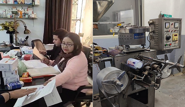 एसटीएफ और ड्रग विभाग ने बंद फैक्ट्री में की छापेमारी, भारी मात्रा में बनाई जा रही विभिन्न कंपनियों की दवाई को किया जब्त, मजदूरों से बनवाई जा रही थी जीवन रक्षक दवाइयां