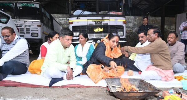 विधानसभा अध्यक्ष ने किया रोडवेज बस अड्डे का भूमिपूजन