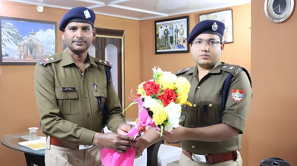 नवनियुक्त पुलिस अधीक्षक सर्वेश पंवार ने संभाली जनपद चमोली की कमान