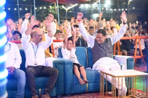 टनकपुर दशहरा महोत्सव में मुख्यमंत्री धामी ने किया प्रतिभाग, श्रीमद्भागवत कथा का किया श्रवण